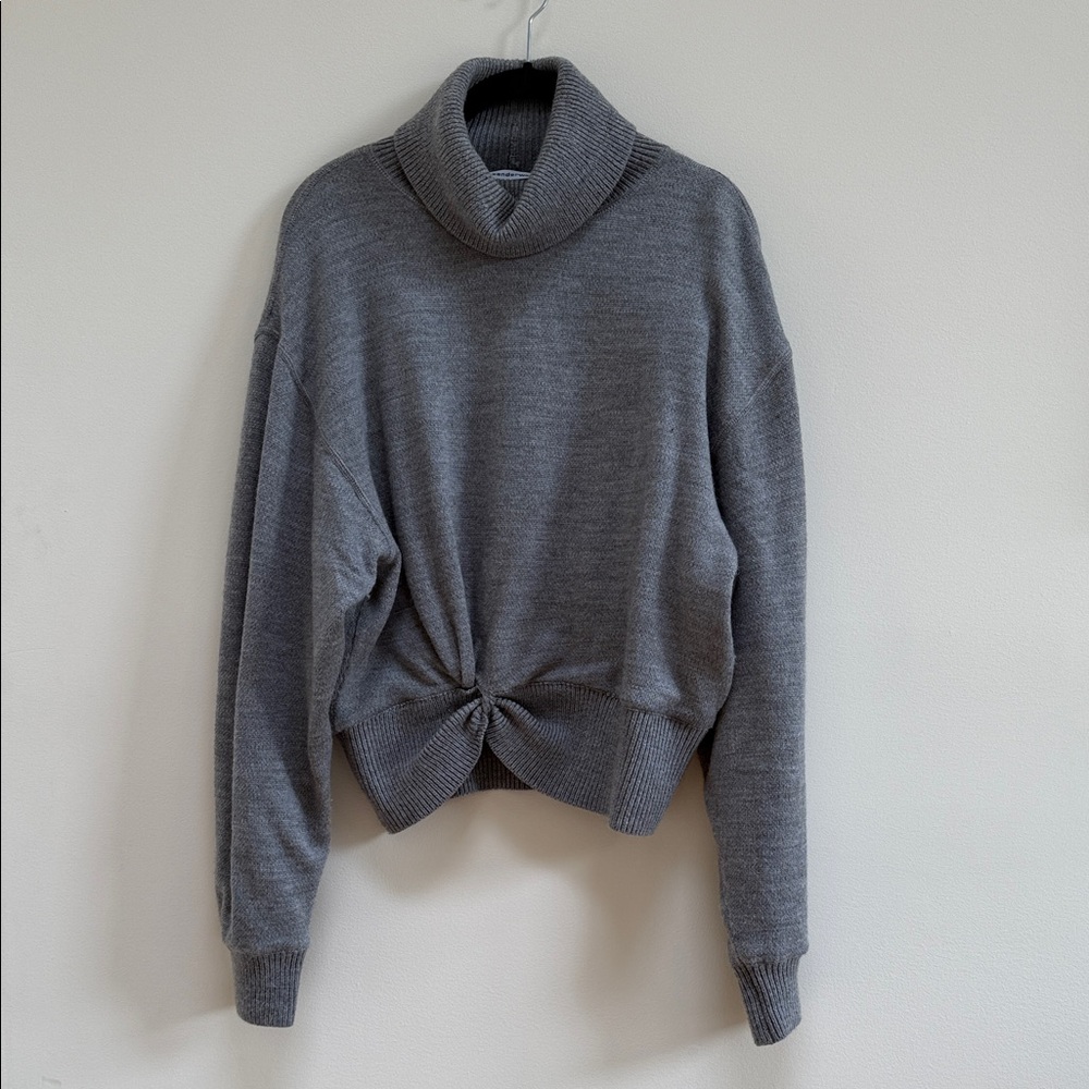 Alexander Wang Charcoal Cowl Neck Sweater